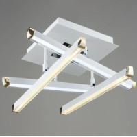 Потолочная светодиодная люстра Sirius 32W с акриловыми плафонами 3000-6500К белая IP20 B YH996/4 WT