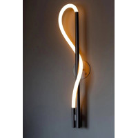 Бра світлодіодне 12W VALESO настінне з металевим каркасом 4000К чорне IP20 THD11657A-1 12W