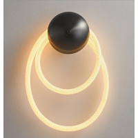 Бра светодиодное 20W VALESO настенное со спиралевидным рассеивателем 4000К черное IP20 THB63813-2 20W