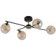 Люстра стельова VALESO на чотири круглих плафони під лампу Е27 бронзова/чорна IP20 V XA1488/4 BK+AB