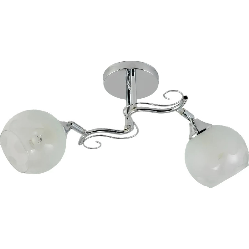 Потолочная люстра VALESO на два круглых плафона под лампу Е27 хром IP20 V XA1313/2 Chrome