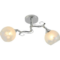 Потолочная люстра VALESO на два круглых плафона под лампу Е27 хром IP20 V XA1313/2 Chrome