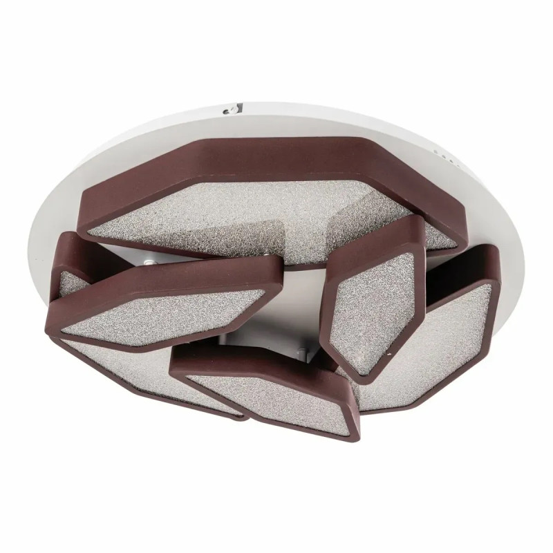 Потолочная светодиодная люстра Sirius 158W с фигурными плафонами 3000-6500К коричневая IP20 2903-6C