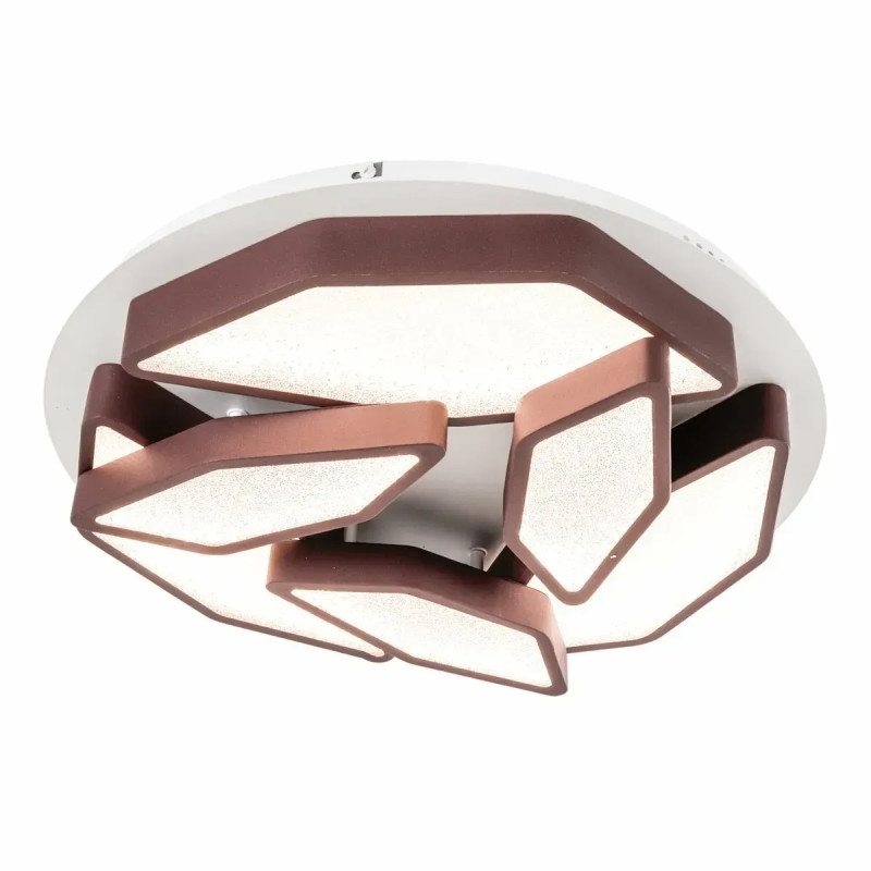 Потолочная светодиодная люстра Sirius 158W с фигурными плафонами 3000-6500К коричневая IP20 2903-6C