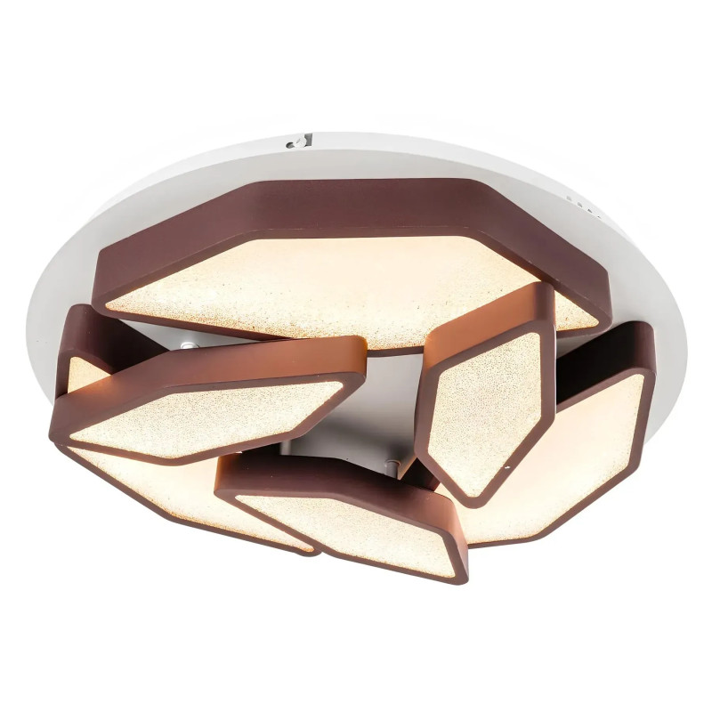 Потолочная светодиодная люстра Sirius 158W с фигурными плафонами 3000-6500К коричневая IP20 2903-6C
