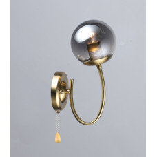 Бра настенная Valeso с затемненным плафоном под одну лампу Е27 медная IP20 B N6609/1W COP