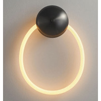 Бра світлодіодне 10W VALESO настінне з круглою основою 4000К чорне IP20 THB63813-1 10W