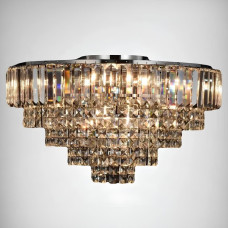 Люстра стельова VALESO з кришталевим плафоном під вісім ламп Е14 хром IP20 V 9026/8 CR
