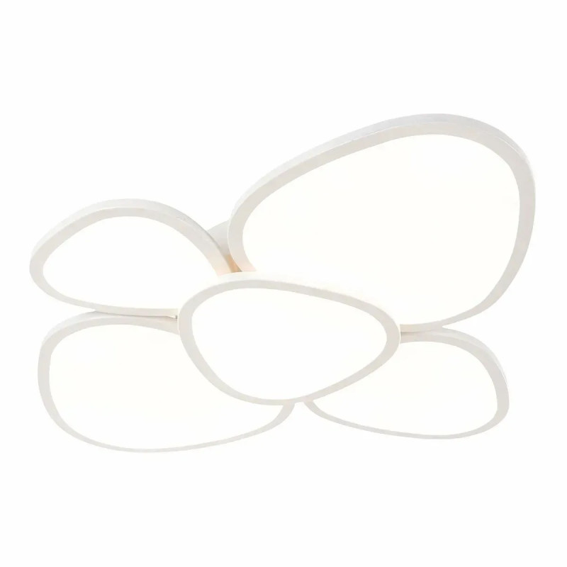 Стельова світлодіодна люстра Sirius 115W на п'ять плафонів 3000-6500К біла IP20 2910 L