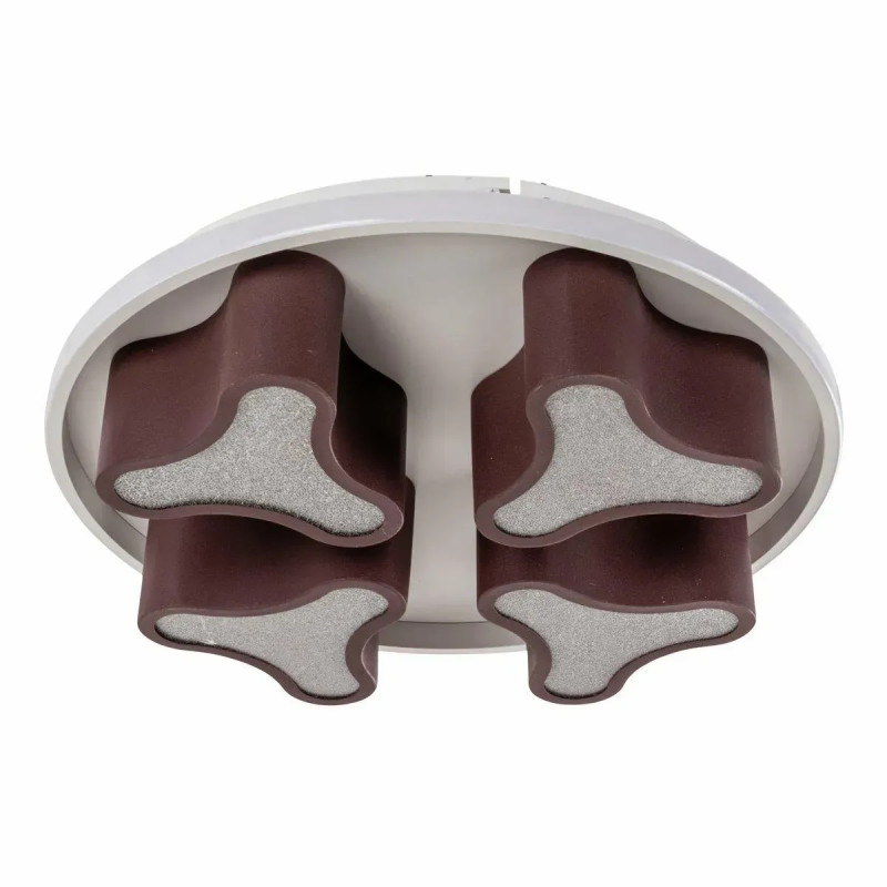 Стельова світлодіодна люстра Sirius 115W з пультом керування 3000-6500К коричнева IP20 2902-4C