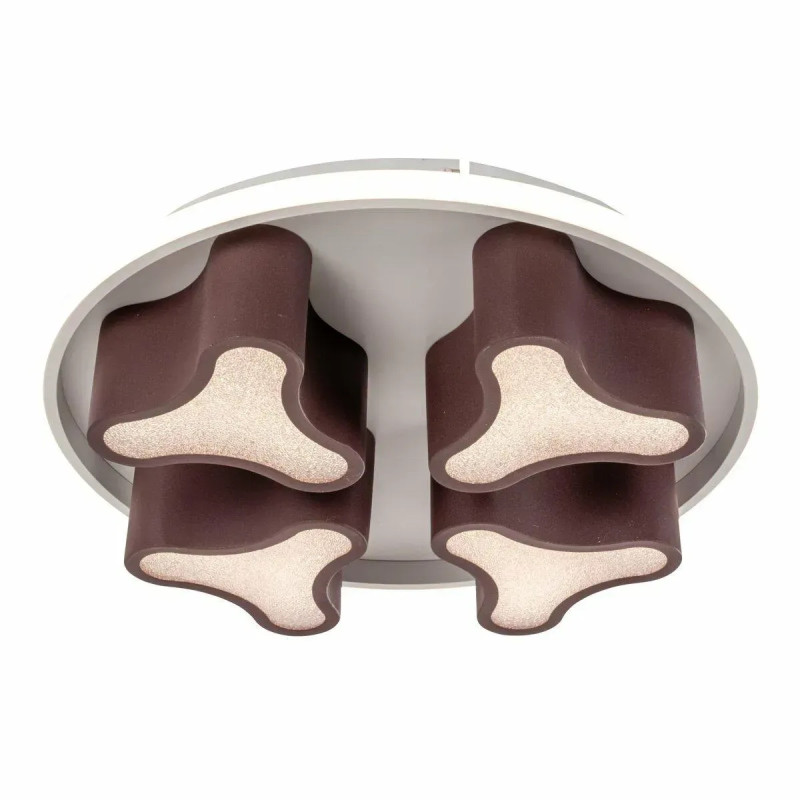 Стельова світлодіодна люстра Sirius 115W з пультом керування 3000-6500К коричнева IP20 2902-4C