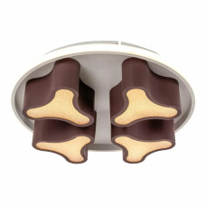 Потолочная светодиодная люстра Sirius 115W с пультом управления 3000-6500К коричневая IP20 2902-4C