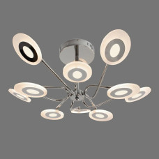 Потолочная светодиодная люстра Sirius 128W на десять плафонов 3000-6500К хром IP20 8929-10 128W