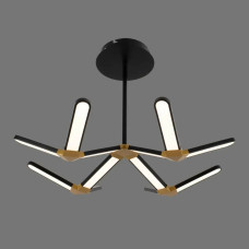 Стельова світлодіодна люстра Sirius 128W з металевим каркасом 3000-6500К чорна IP20 8901-4