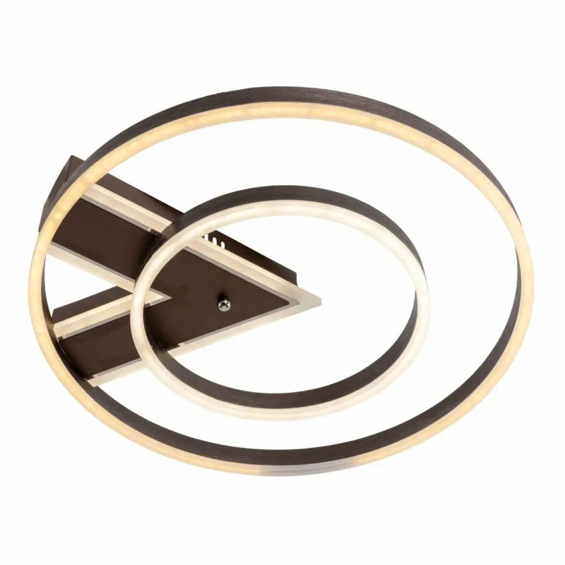 Потолочная светодиодная люстра Sirius 130W с круглыми плафонами 3000-6500К коричневая IP20 N 5132-500+3