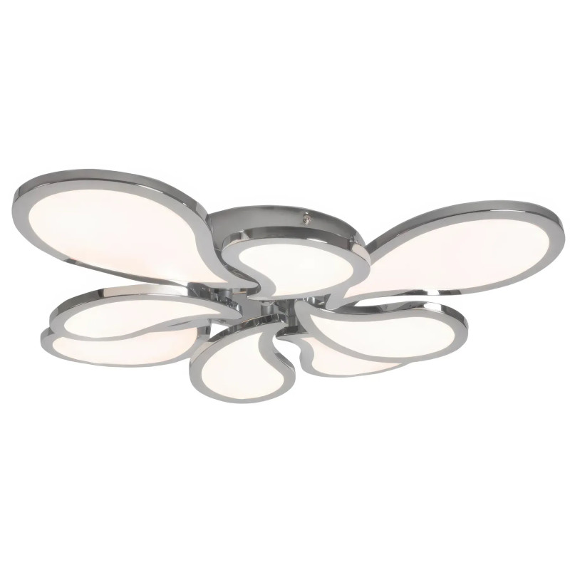 Стельова світлодіодна люстра Sirius 134W на вісім плафонів 3000-6500К хром IP20 2904-8