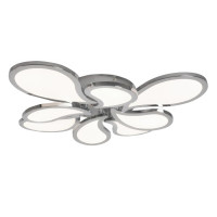 Потолочная светодиодная люстра Sirius 134W на восемь плафонов 3000-6500К хром IP20 2904-8