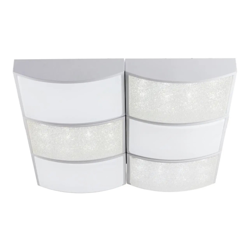 Потолочная светодиодная люстра Sirius 144W с пультом управления 3000-6500К белая IP20 PRD-C 0095-6 144W