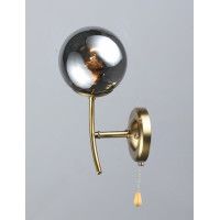 Бра настінне Valeso із затемненим плафоном під лампу Е27 мідь IP20 N6611/1W 