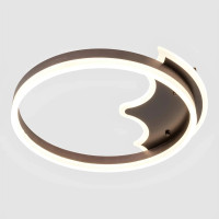 Потолковая светодиодная люстра 80W Sirius с круглым плафоном 3000-6500К коричневая IP20 N 5198/400 80W