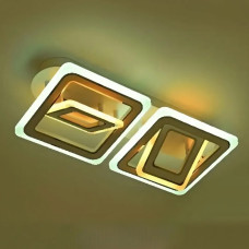 Стельова світлодіодна люстра Sirius 100W з квадратними плафонами 3000-6500К біла IP20 Ш 55569/2+2