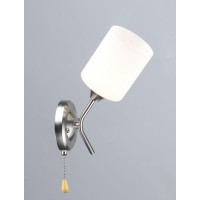 Бра настенное Valeso с одним стеклянным плафоном под лампу Е27 никель IP20 B N6627/1W 60W