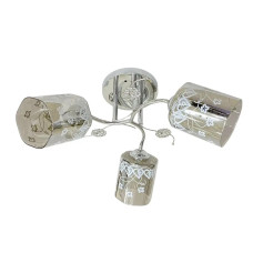 Стельова Люстра на 3 плафони Valeso 6983B/3 (Хром)