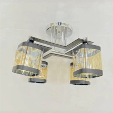 Стельова Люстра на 4 плафони Valeso 91161/4 (Хром)