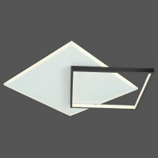 Стельова світлодіодна люстра 48W VALESO з квадратними плафонами 3000K/4000K/6000K IP20 2023226 WT+BK