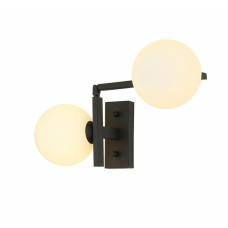 Бра настенное VALESO в стиле модерн под две лампы Е14 черное IP20 BB84016-2 BK