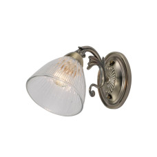 Бра настенное Valeso в классическом стиле под одну лампу Е27 бронзовое IP20 G 07475/1W Antique brass