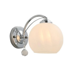 Бра настенное Valeso с круглым плафоном под одну лампу Е27 хром IP20 G 07466/1W Chrome
