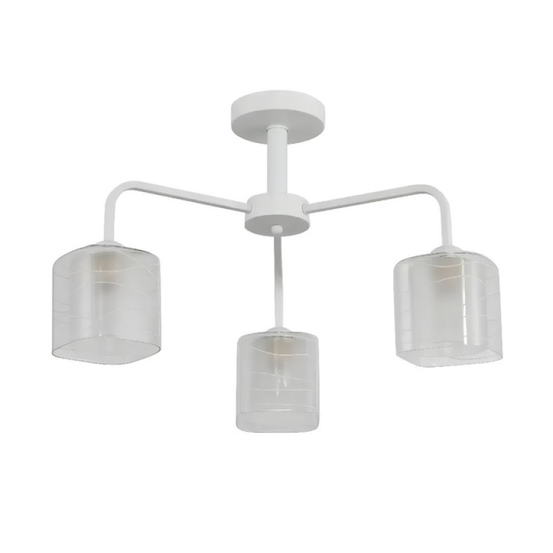 Потолочная люстра Valeso на три матовых плафона под лампу Е27 белая IP20 G 07469/3 Matte White
