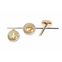 Потолочная люстра VALESO на два шаровидных плафона под лампу Е14 золотая IP20 BX84015-2 GD