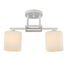 Потолочная люстра Valeso на два матовых плафона под лампу Е27 белая IP20 G 07473/2 Matte White