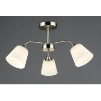 Стельова люстра Valeso з металевим каркасом під три лампи Е27 нікель IP20 B N6599/3 SN