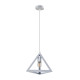 Люстра підвісна у формі піраміди Sirius на один плафон під лампу Е27 біла IP20 TY-5205 WH 40W
