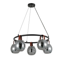 Люстра подвесная в стиле лофт G 321029/5 Matte Black