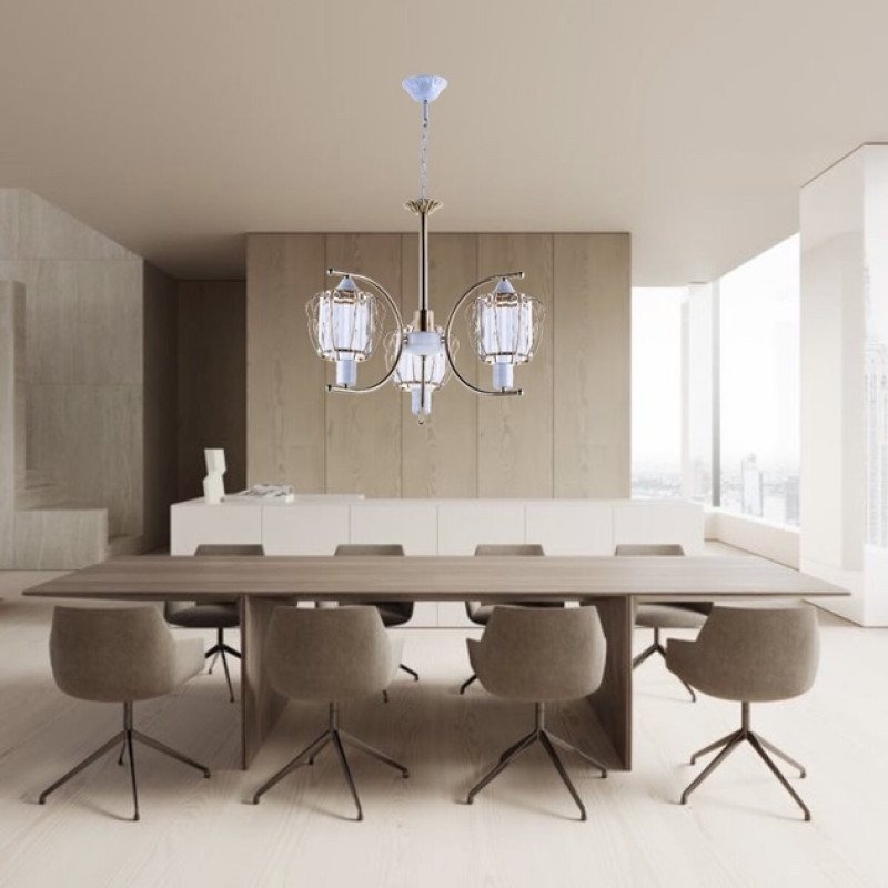 Люстра стельова Sirius Ю 8874А/3 на 3 плафони 60W