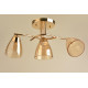 Люстра стельова Sirius на три конусні плафони під лампу Е27 золота IP20 8144/3A 180W