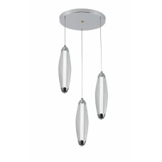 Люстра подвесная акртиловая VALESO G 2667/3P CR 24W