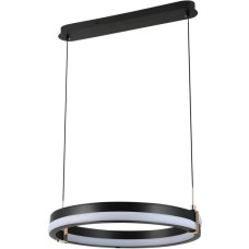 Подвесная LED люстра 108W с пультом д/у Valeso с круглым плафоном 3000-6500К черная/золото IP20 G 2919