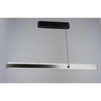 Подвесная LED люстра 40W VALESO с линейным рассеивателем 3000/6500К серая/черная IP20 B YH1363/40W BK+GRA