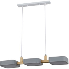 Подвесная LED люстра 72W Sirius на три квадратных плафона 3000-6500K серая IP20 G 98102/3 GRAY 72W