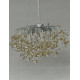 Подвесная люстра Sirius с хрустальными подвесами под двенадцать ламп G9 хром IP20 WM-7015/800 720W