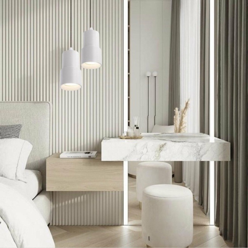 Підвісна люстра Sirius у стилі лофт із плафоном під лампу MR16 біла IP20 PRD 4630-P 