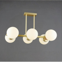 Потолочная люстра Valeso в стиле модерн под шесть ламп Е27 золотая IP20 B NQ6625/6 GD
