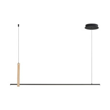 Підвісна світлодіодна люстра 20W VALESO з дерев'яним елементом 3000К біла IP20 22806M WOOD+WT