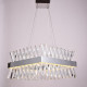 Подвесная светодиодная люстра 70W Sirius с хрустальным плафоном 3000К хром IP20 Ш 5011/500*500 CR