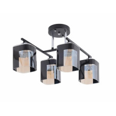 Стельова Люстра Valeso 6944B/4 (Чорний+Хром)